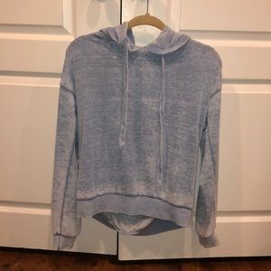 A cute light blue hoodie!